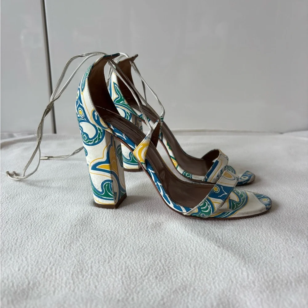 Aquazzura Tie-up ‘Lily’ Sandals - Picture 1 of 9